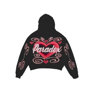 Paradox Lab Black Airbrushed Heart Lightning Arc Logo Philly USA Size XSmall